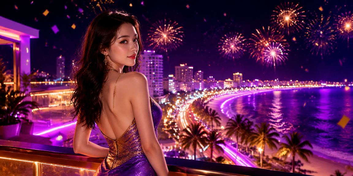 Khung cảnh giải trí casino tại bãi biển Mũi Né dưới ánh nắng vàng